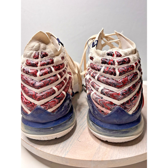 Nike LeBron 17 “Red Carpet” White/Red Knitposite Basketball Shoes Size 17 Rare - Picture 4 of 8